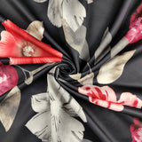 FS368 Large Red Floral | Fabric | Black, drape, Fabric, fashion fabric, Floral, Flower, limited, making, Marble, Sale, Scuba, sewing, Splash, Stretchy | Fabric Styles