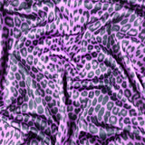 FS005 Leopard Print Scuba, Spun Polyester & Velvet Fabric