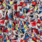 FS376 Comic Strip | Fabric | Andy Warhol, Comic, Comic Book, Comic Strip, Conversational, Fabric, Girl, Girls, I love you, Kid, Love, Scuba | Fabric Styles
