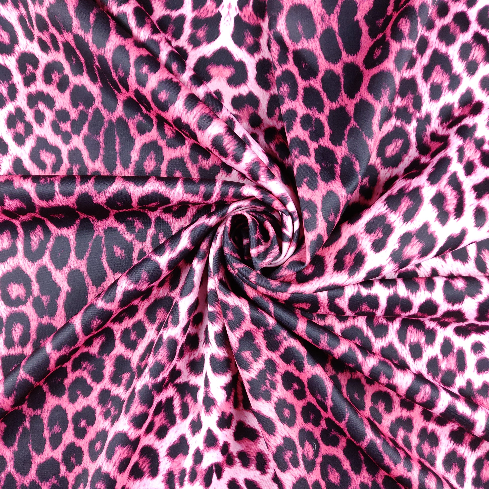 FS005 Leopard Print Scuba, Spun Polyester & Velvet Fabric | Fabric | Animal, Brown, Dark, drape, Fabric, fashion fabric, Gold, Green, Grey, Leopard, making, New, Pink, Purple, Red, Scuba, sewing, spandex, spun polyester, Spun Polyester Elastane, Stretch, Stretchy, Valentino, Velvet | Fabric Styles