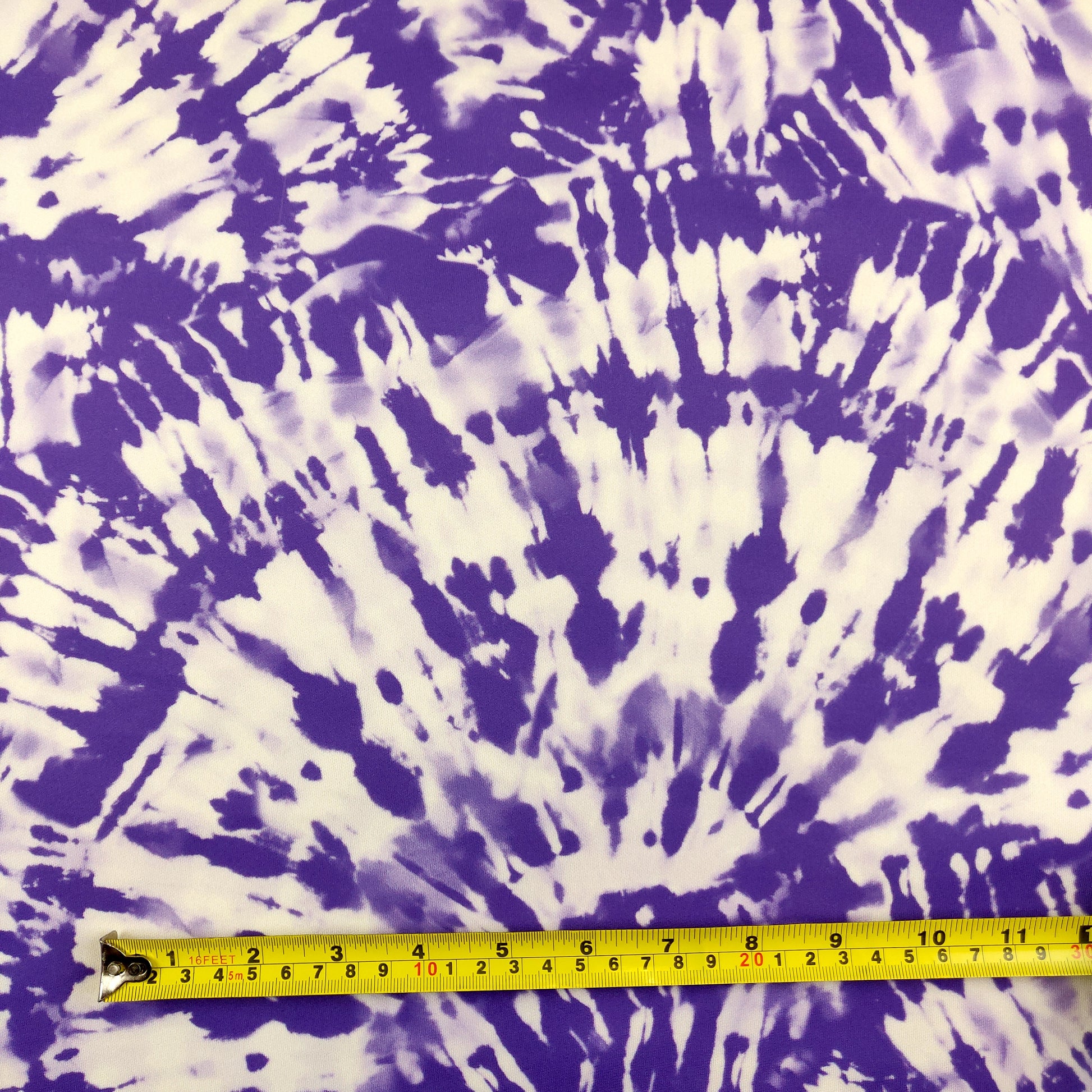FS401_2 Purple Tie Dye | Fabric | Blue, Cloud, Clouds, drape, Dress making, Fabric, fashion fabric, jersey, making, Neon, Polyester, Purple, Scuba, sewing, Stretch, Stretchy, Tie Dye | Fabric Styles
