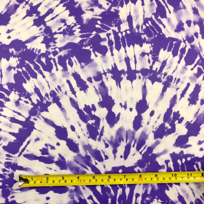 FS401_2 Purple Tie Dye | Fabric | Blue, Cloud, Clouds, drape, Dress making, Fabric, fashion fabric, jersey, making, Neon, Polyester, Purple, Scuba, sewing, Stretch, Stretchy, Tie Dye | Fabric Styles