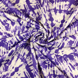 FS401_2 Purple Tie Dye | Fabric | Blue, Cloud, Clouds, drape, Dress making, Fabric, fashion fabric, jersey, making, Neon, Polyester, Purple, Scuba, sewing, Stretch, Stretchy, Tie Dye | Fabric Styles