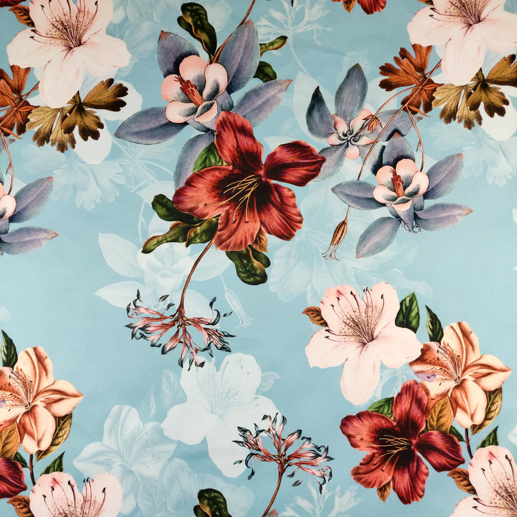 FS378_2 Blush Lisianthus Floral | Fabric Styles