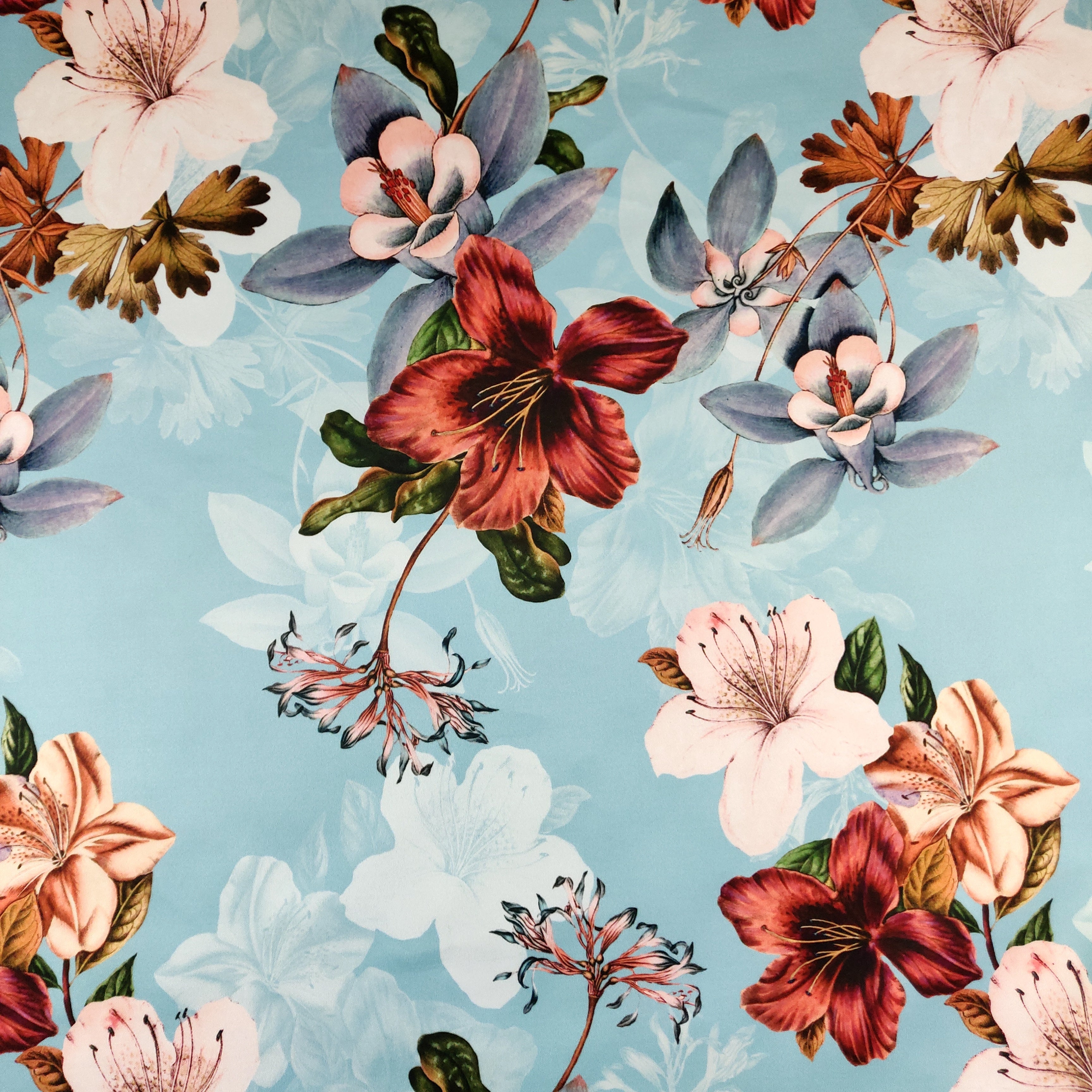 FS378_2 Blush Lisianthus Floral | Fabric Styles