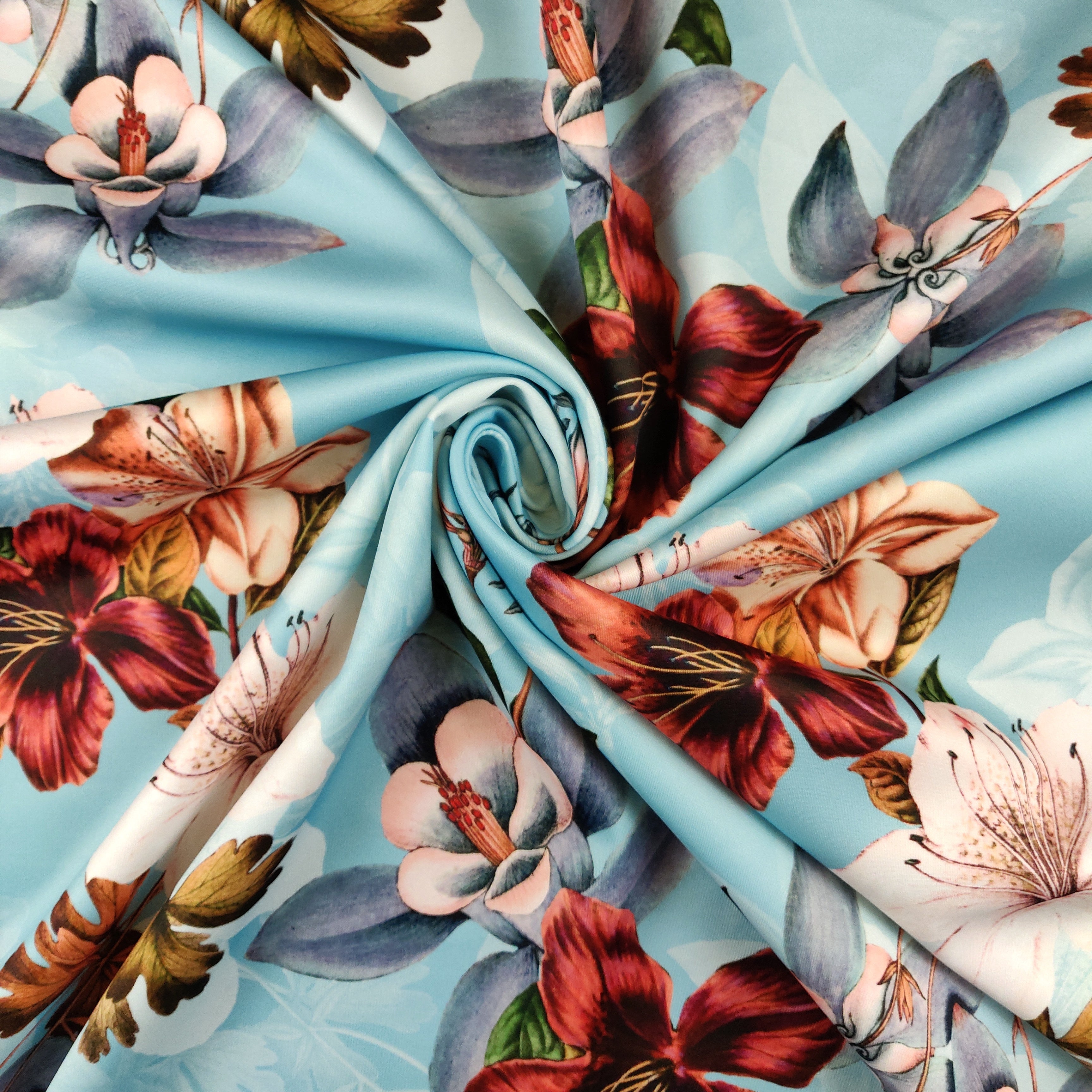 FS378_2 Blush Lisianthus Floral | Fabric Styles