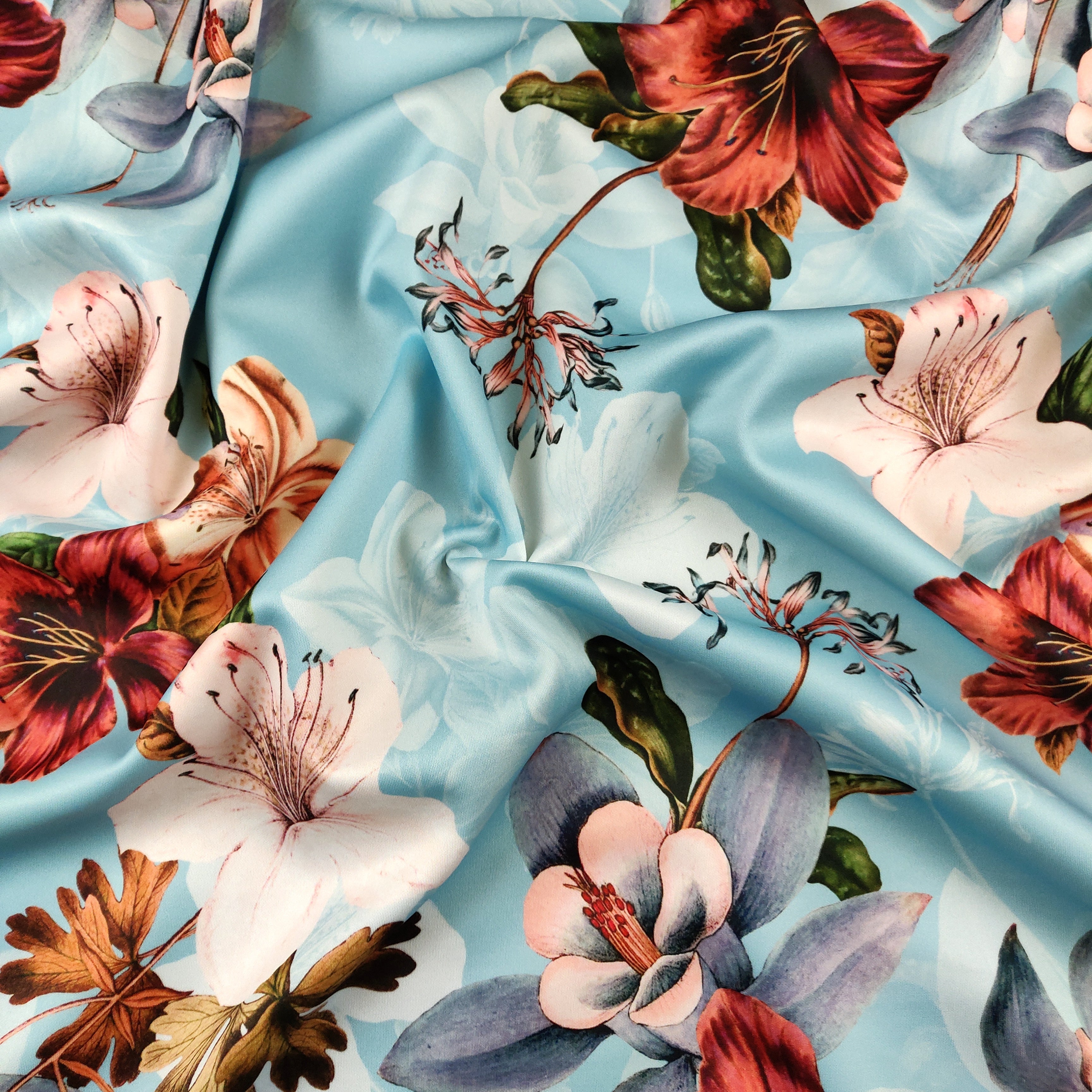 FS378_2 Blush Lisianthus Floral | Fabric Styles