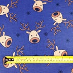 FS073_3 Navy Rudolf | Fabric Styles