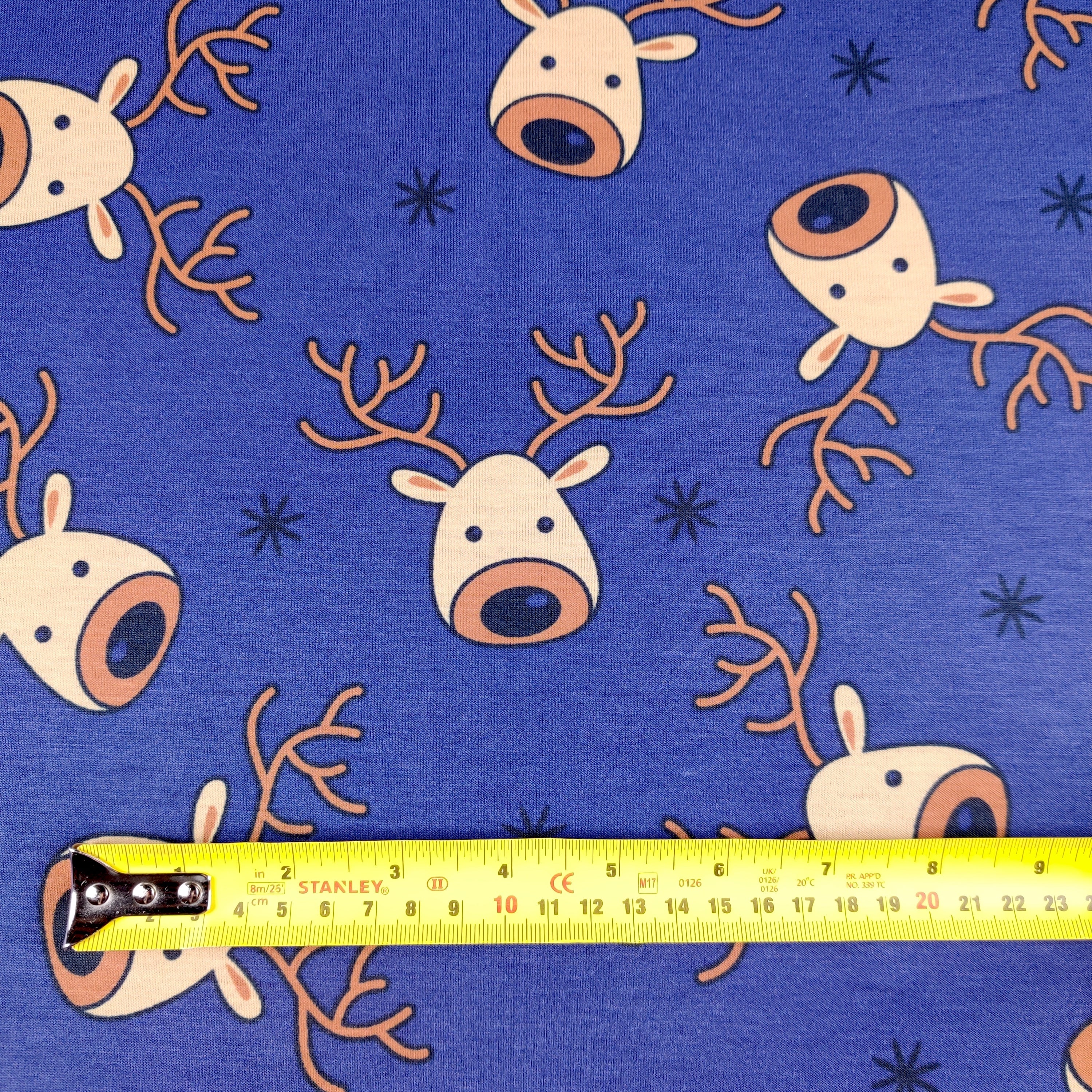 FS073_3 Navy Rudolf | Fabric Styles