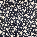 FS414_1 White Stars | Fabric | Baby, Boy, Boys, Children, drape, Fabric, fashion fabric, Kid, Kids, Night, sewing, Small Star, Spun Polyester, Spun Polyester Elastane, Star, Starry Night, Stars, Stretchy | Fabric Styles