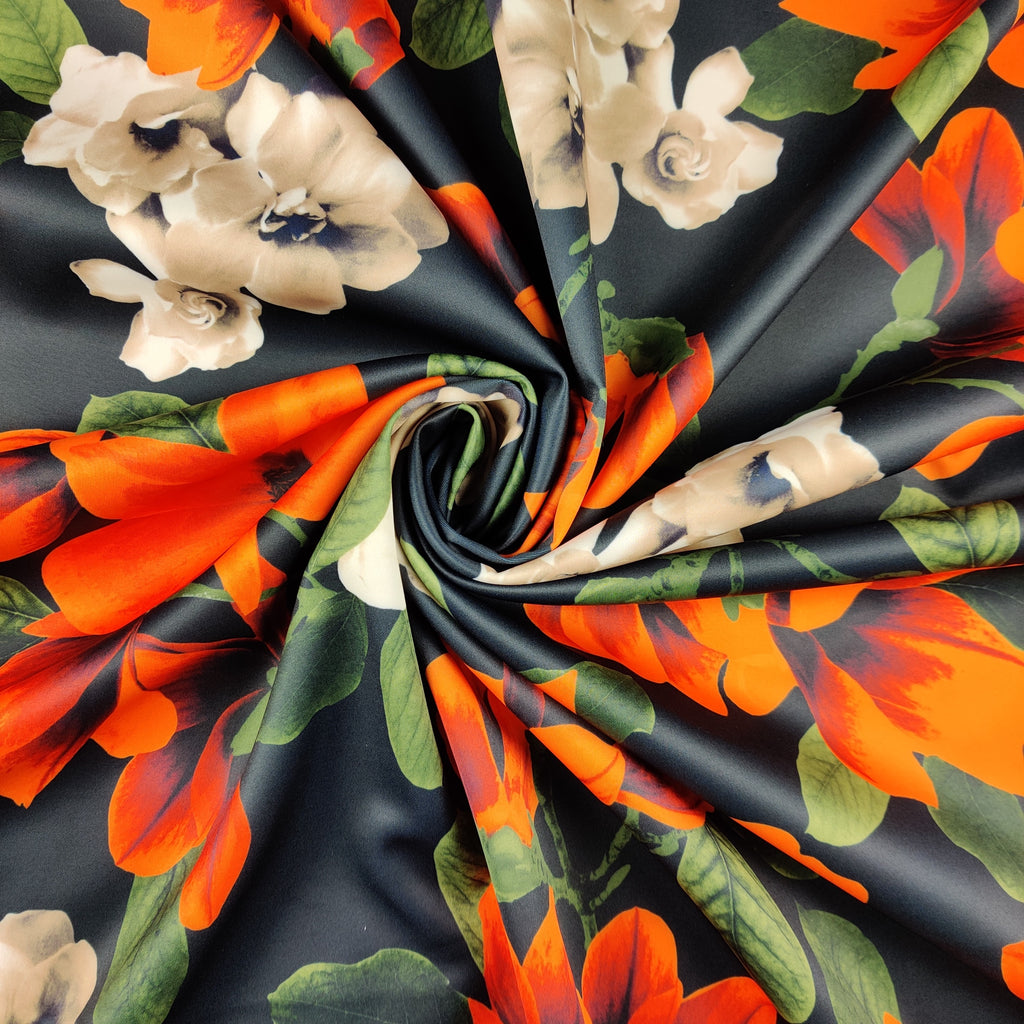 FS417 Orange Anemone | Fabric Styles