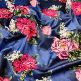 FS363 Zinnia Floral | Fabric | Baby Pink, Big Flowers, dressmaking, elastane, fabric, fabrics, Floral, Flower, Flowers, fs363, leggings, Navy, Peony, pink, poly, polyester, scuba, skirt, stretchy, zinnia | Fabric Styles