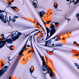 FS438 Rose Orange | Fabric | drape, Fabric, fashion fabric, Floral, Flower, Nude, Sale, Scuba, sewing | Fabric Styles