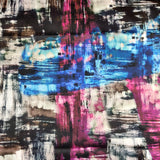 FS454 Abstract | Fabric | Colourful, drape, Fabric, fashion fabric, Nude, paint, paint strokes, Scuba, sewing, Stretchy, tie dye | Fabric Styles