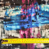 FS454 Abstract | Fabric | Colourful, drape, Fabric, fashion fabric, Nude, paint, paint strokes, Scuba, sewing, Stretchy, tie dye | Fabric Styles
