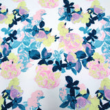 FS540 Blue Floral Crepe Fabric | Fabric | drape, Fabric, Floral, limited, SALE, Valentino crepe | Fabric Styles