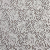 FS509_1 Grey Glitter Floral Lace | Fabric | drape, Fabric, fashion fabric, Floral Leopard, Lace, Plain, SALE, Sequins, sewing, Stretchy, textured | Fabric Styles