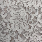 FS509_1 Grey Glitter Floral Lace | Fabric | drape, Fabric, fashion fabric, Floral Leopard, Lace, Plain, SALE, Sequins, sewing, Stretchy, textured | Fabric Styles
