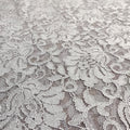 FS509_1 Grey Glitter Floral Lace | Fabric | drape, Fabric, fashion fabric, Floral Leopard, Lace, Plain, SALE, Sequins, sewing, Stretchy, textured | Fabric Styles