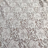 FS509_1 Grey Glitter Floral Lace | Fabric | drape, Fabric, fashion fabric, Floral Leopard, Lace, Plain, SALE, Sequins, sewing, Stretchy, textured | Fabric Styles