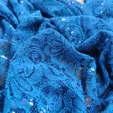 FS508_1 Floral Sequins Lace | Fabric | drape, Fabric, fashion fabric, Lace, New, Plain, Sequins, sewing, Stretchy, textured | Fabric Styles