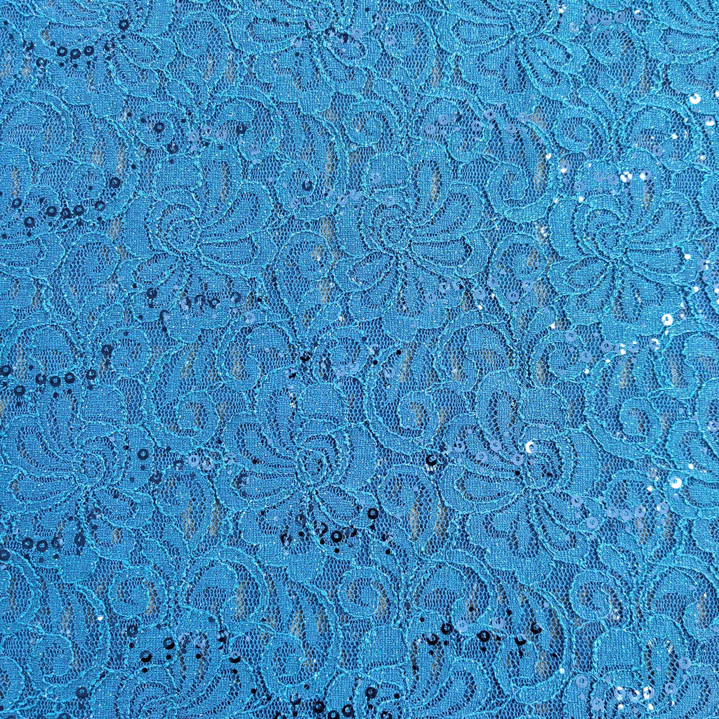FS508_1 Floral Sequins Lace | Fabric | drape, Fabric, fashion fabric, Lace, New, Plain, Sequins, sewing, Stretchy, textured | Fabric Styles