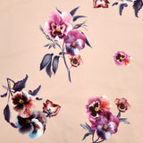 FS499_1 Nude Floral | Fabric | Black, drape, Fabric, fashion fabric, Floral, Flower, Nude, Scuba, sewing, Stretchy, White | Fabric Styles