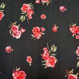 FS499_1 Nude Floral | Fabric | Black, drape, Fabric, fashion fabric, Floral, Flower, Nude, Scuba, sewing, Stretchy, White | Fabric Styles