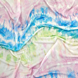 FS563 Mermaid Tie Dye Silky Stretch Knit Fabric | Fabric | children, drape, Fabric, fashion fabric, kids, Moon, SALE, sewing, Soft Touch, star, Stars, Stretchy, Tie Dye | Fabric Styles