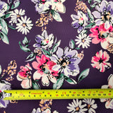 FS552 Purple Floral | Fabric | brown, drape, Eagle, Fabric, fashion fabric, Floral, Flower, maroon, pink, Scuba, sewing, Stretchy | Fabric Styles