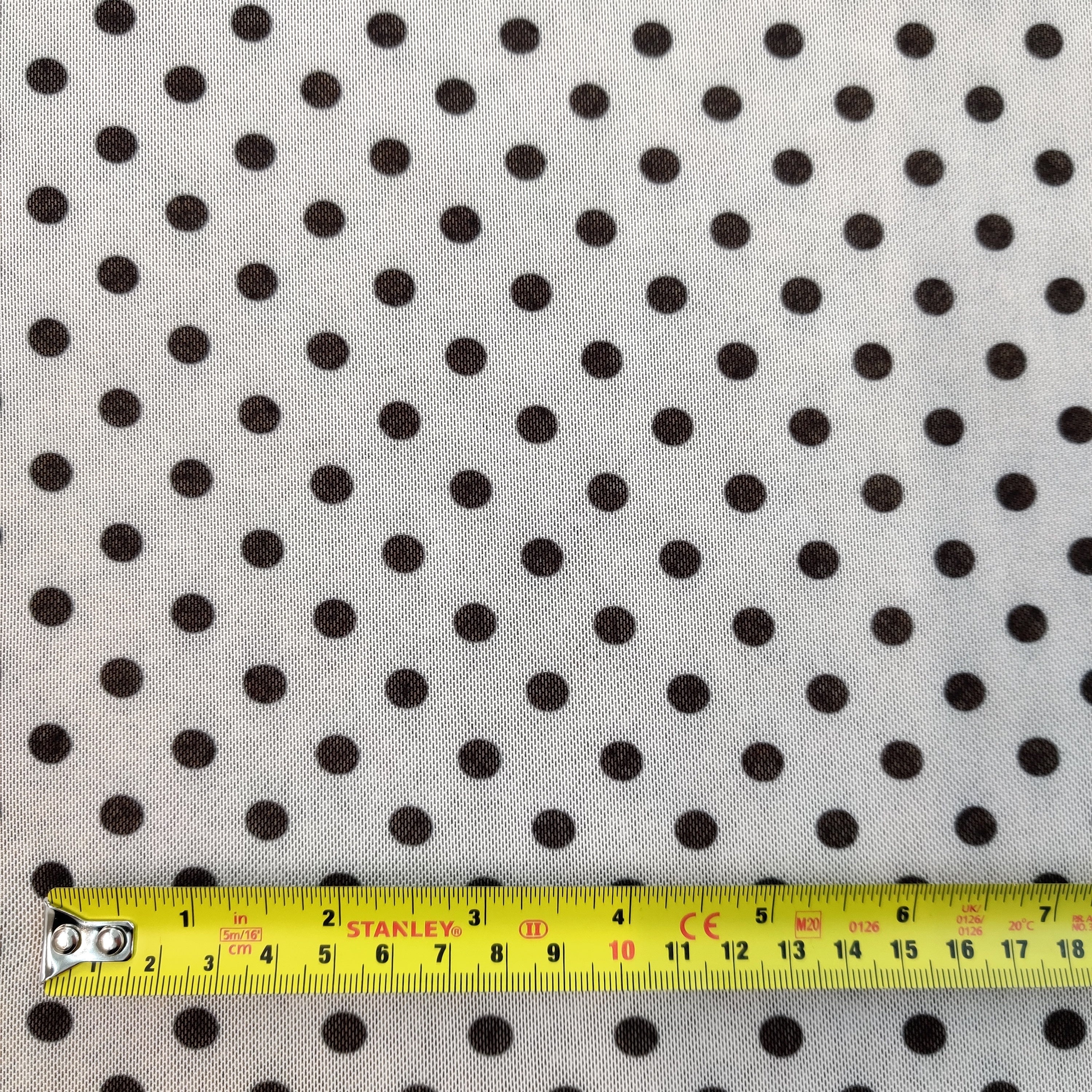 FS565 Spots | Fabric | black, dot, dots, drape, Fabric, fashion fabric, FS133, jersey, making, Power Mesh, Powermesh, SALE, sewing, spot, Spots, stretch, Stretchy, white | Fabric Styles