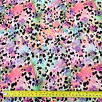 FS556 Watercolours | Fabric | Animal, drape, Fabric, fashion fabric, Floral, Flower, Leopard, maroon, Scuba, sewing, Stretchy | Fabric Styles