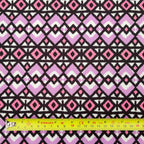 FS568 Lilac Geometric | Fabric | aztec, drape, Fabric, fashion fabric, Geometric, jersey, lilac, making, purple, repeat, sale, Scuba, sewing, Stretchy, tile | Fabric Styles
