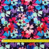 FS569 Watercolour Floral | Fabric | blue, drape, Fabric, fashion fabric, FLORAL, Limited, making, purple, Scuba, sewing, Stretchy, Watercolor, Watercolour | Fabric Styles