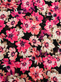 FS558 Pink Flower | Fabric | drape, Fabric, fashion fabric, Floral, jersey, making, sewing, spun polyester, Spun Polyester Elastane, stretch, Stretchy, Tropical | Fabric Styles