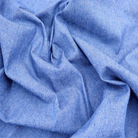 FS596_1 Cotton Denim Fabric Blue | Fabric | blue, Cotton, Cotton Denim, Denim, drape, elastane, Fabric, fashion fabric, FS580, Jeans, jersey, Light blue, making, Plain, sewing, Skirt, Watercolour | Fabric Styles