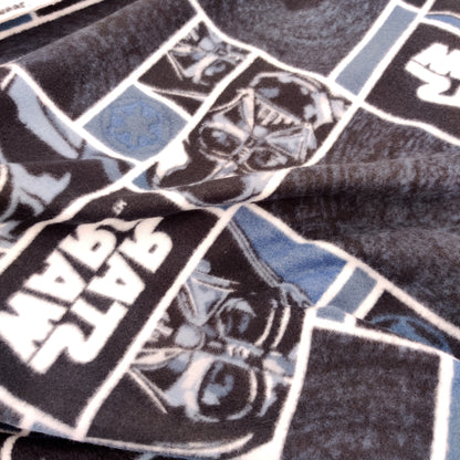 FS598_1 Darth Vader Star Wars Fleece Fabric Blue | Fabric | blue, Brand, Branded, Classic, Classics, Denim, drape, Fabric, fashion fabric, jersey, Light blue, making, Poly Fleece, Robot, sewing, Skirt, Star Wars, Stretchy, Watercolour | Fabric Styles