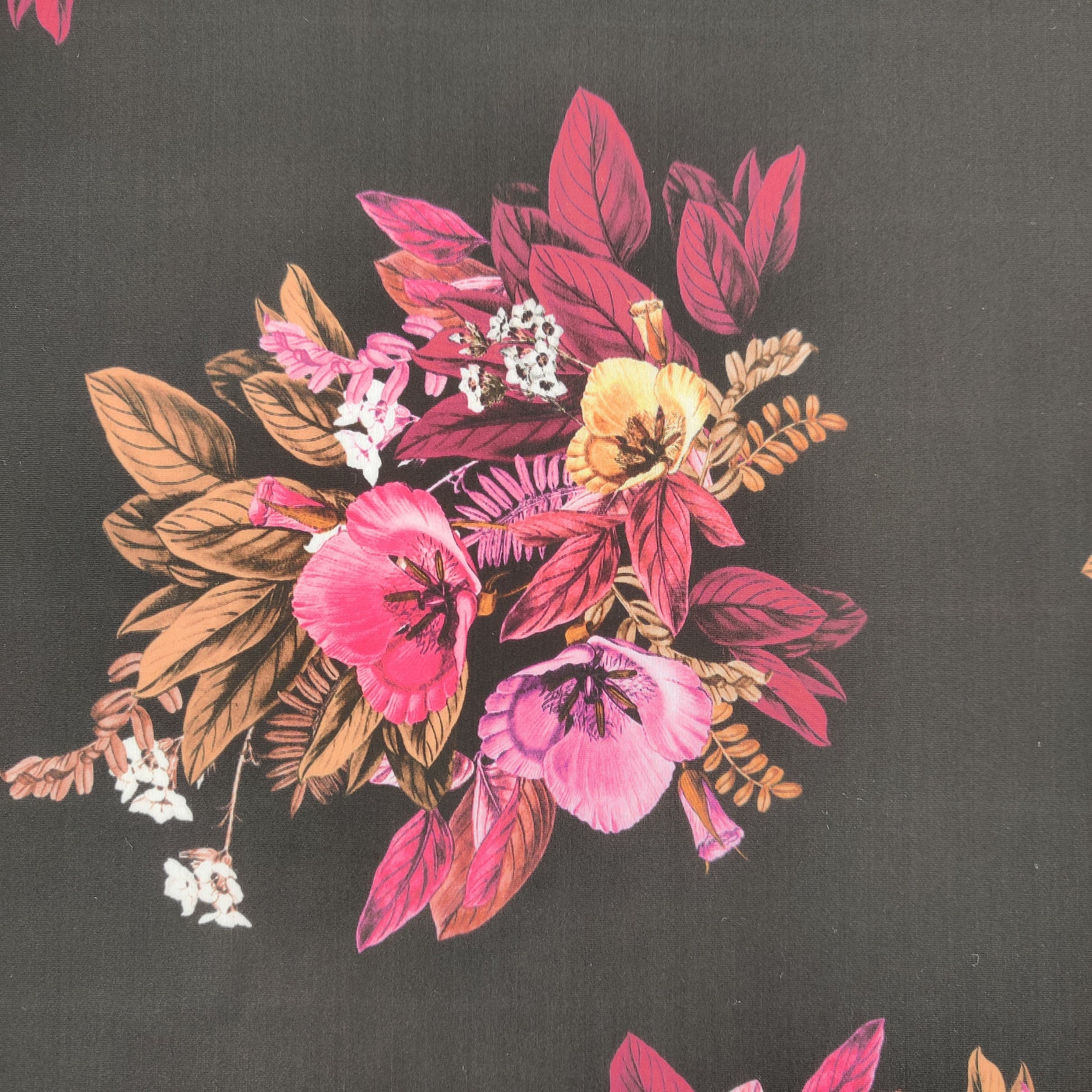 FS652_1 Floral | Fabric | Beach, Black, drape, Fabric, fashion, fashion fabric, Floral, Flower, flowers, making, Neon, pink, polyester, Sale, sewing, spandex, stretch, Stretchy, Swim, Swimwear, yellow | Fabric Styles