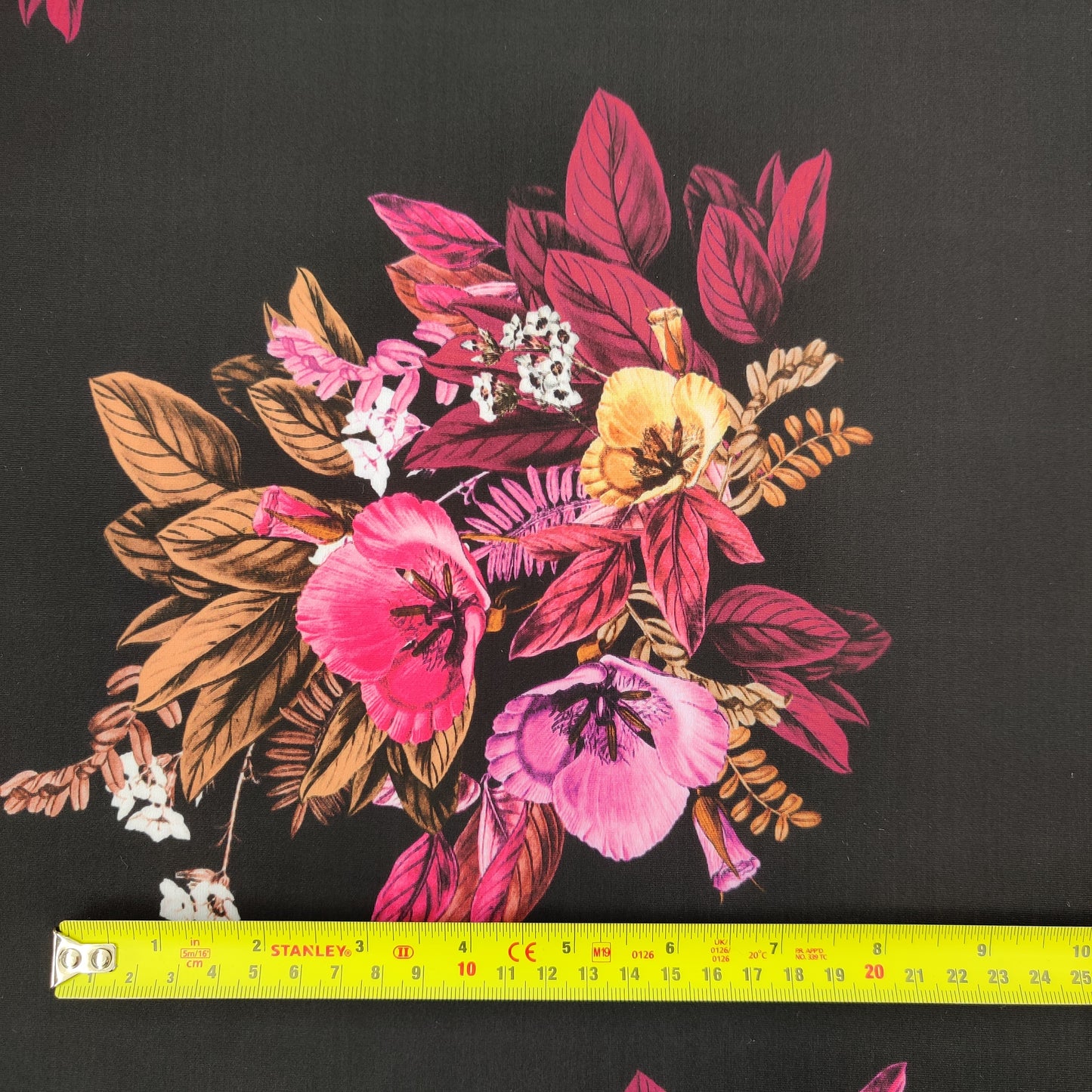 FS652_1 Floral | Fabric | Beach, Black, drape, Fabric, fashion, fashion fabric, Floral, Flower, flowers, making, Neon, pink, polyester, Sale, sewing, spandex, stretch, Stretchy, Swim, Swimwear, yellow | Fabric Styles