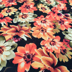 FS558 Pink Flower | Fabric | drape, Fabric, fashion fabric, Floral, jersey, making, sewing, spun polyester, Spun Polyester Elastane, stretch, Stretchy, Tropical | Fabric Styles