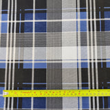 FS729 Blue Tartan Knit | Fabric | Blue, Check, drape, elastane, Fabric, fashion fabric, jersey, limited, making, Pastel, sale, sewing, stretch, Stretchy, Tartan | Fabric Styles