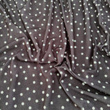 FS727 Black & White Spots | Fabric | Black, dot, Dots, drape, elastane, Fabric, fashion fabric, jersey, limited, making, mono chrome, Pastel, Pink, sale, Spot, Spots, spun poly, Spun Polyester, Spun Polyester Elastane, stretch, Stretchy, White | Fabric Styles