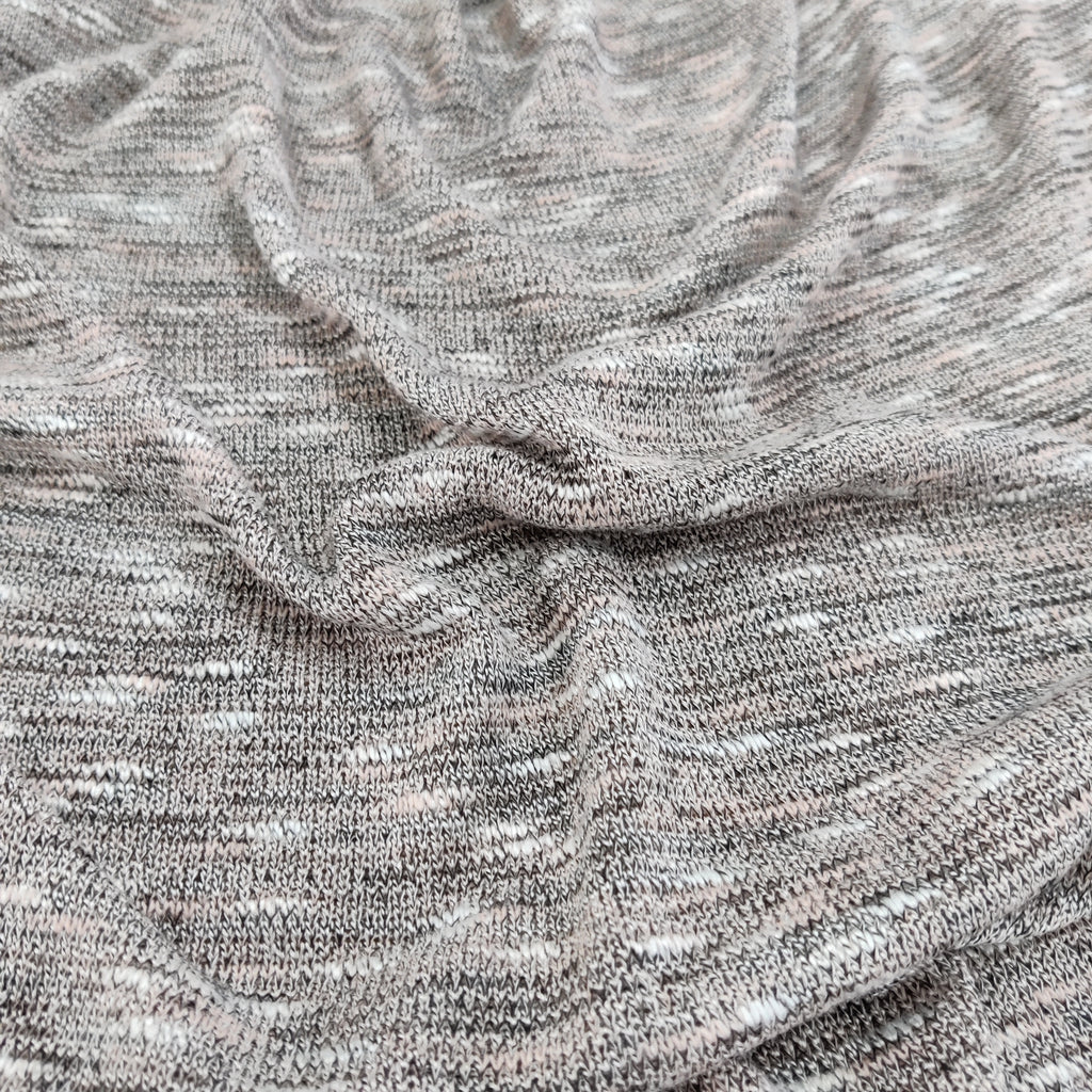 FS719_1 Grey Loose Knit Stretch Fabric | Fabric | drape, Elastane, Fabric, fashion fabric, Grey, Jersey Knit, knit, knit wear, Knitted, knitwear, Light Knitwear, Loose Knit, Loungewear, Loungwear, Nude, Plain, Polyester, sewing, Soft, Stretchy, Viscose | Fabric Styles
