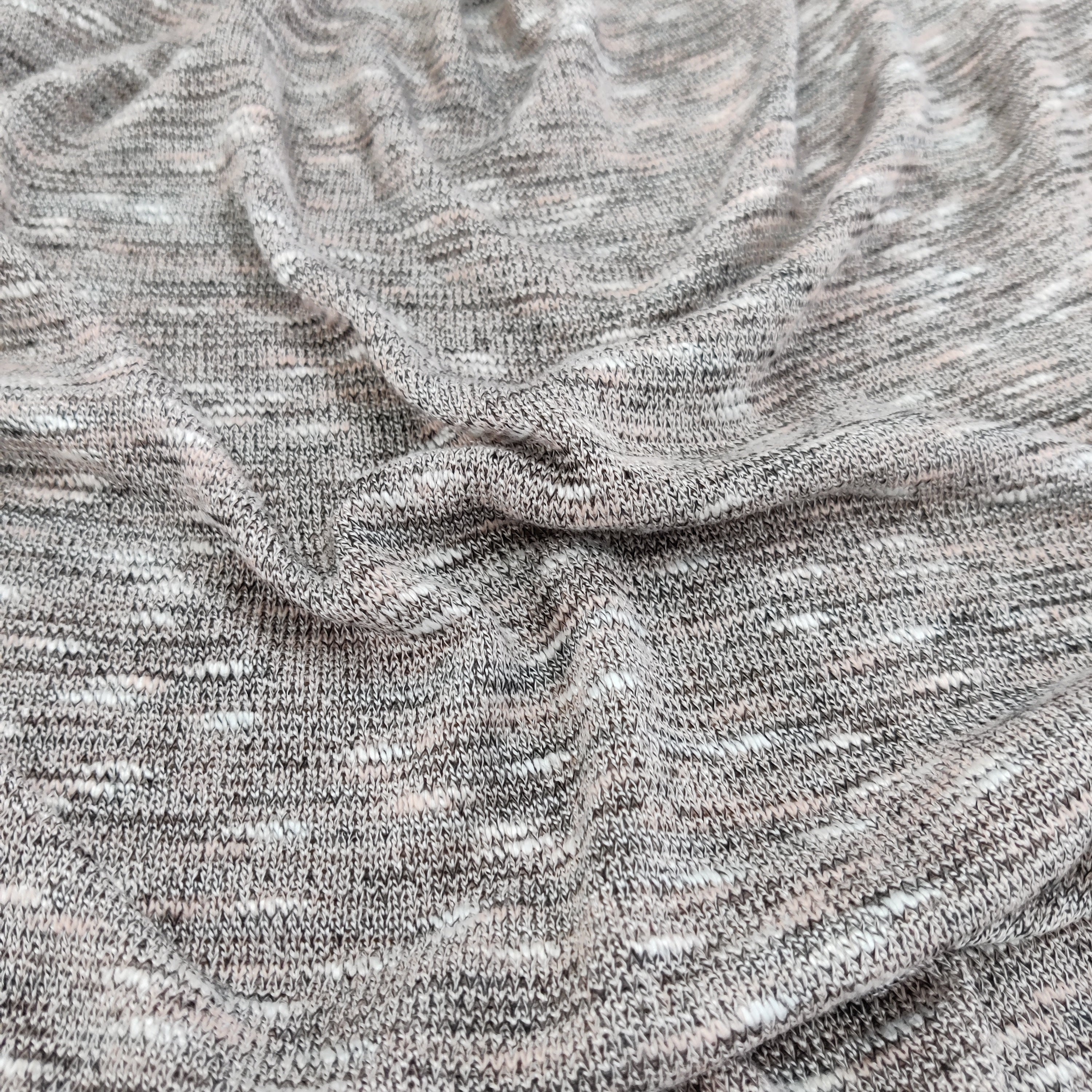 FS719_1 Grey Loose Knit Stretch Fabric | Fabric | drape, Elastane, Fabric, fashion fabric, Grey, Jersey Knit, knit, knit wear, Knitted, knitwear, Light Knitwear, Loose Knit, Loungewear, Loungwear, Nude, Plain, Polyester, sewing, Soft, Stretchy, Viscose | Fabric Styles