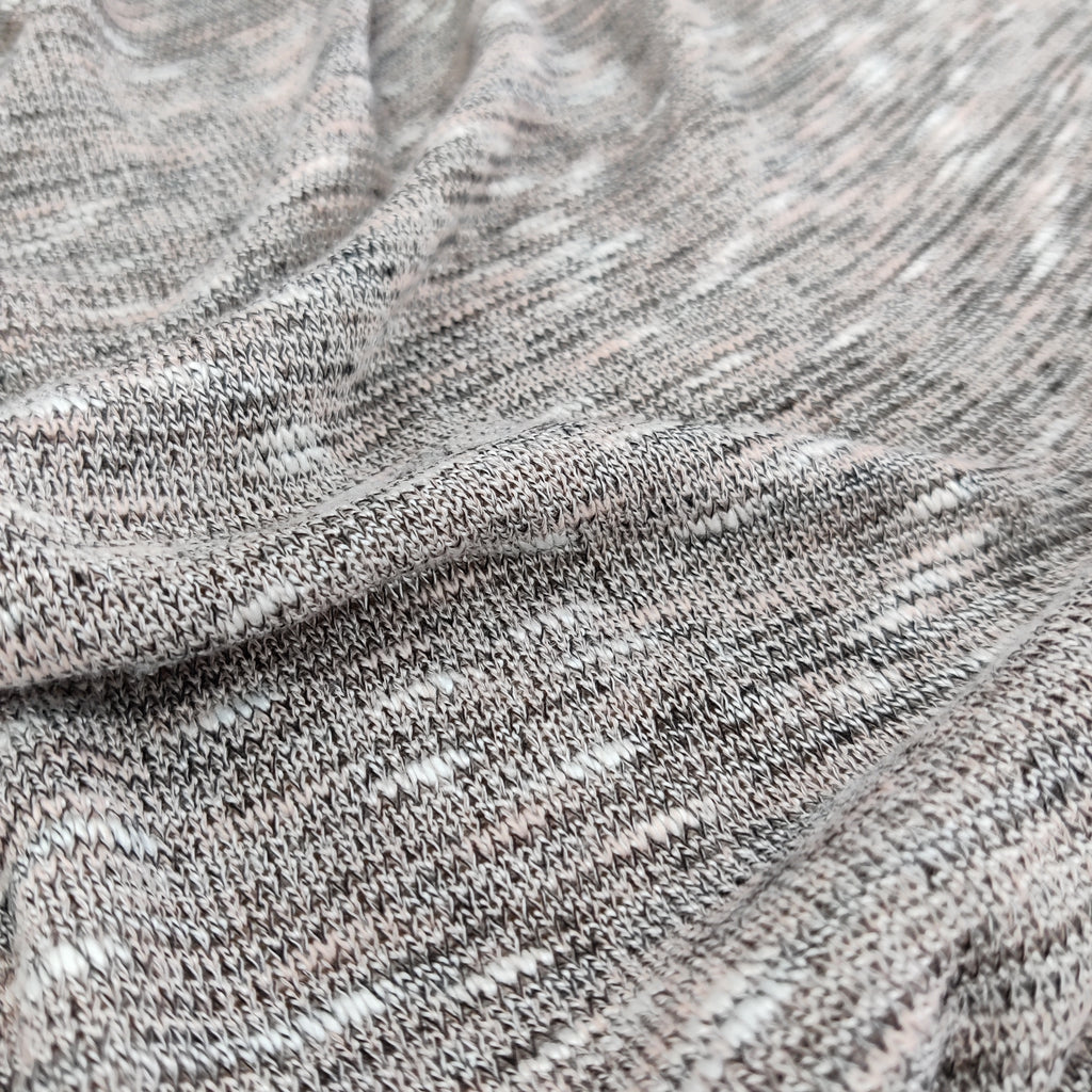 FS719_1 Grey Loose Knit Stretch Fabric | Fabric | drape, Elastane, Fabric, fashion fabric, Grey, Jersey Knit, knit, knit wear, Knitted, knitwear, Light Knitwear, Loose Knit, Loungewear, Loungwear, Nude, Plain, Polyester, sewing, Soft, Stretchy, Viscose | Fabric Styles