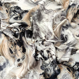 FS091 Tie Dye Marble Scuba Stretch Knit Fabric & Spandex Sportswear Swim Fabric