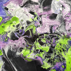 Tie Dye Marble Lightweight Scuba Stretch Fabric Black White