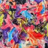 FS091 Tie Dye Marble Scuba Stretch Knit Fabric & Spandex Sportswear Swim Fabric