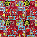 FS756_1 Spider-Man Red | Fabric | Black, Black Widow, Blue, Brand, Branded, Children, comic, comics, Cotton, Fabric, fashion fabric, Flash, hero, Kids, Light blue, logo, making, man, Marvel Comics, Spider, Spider Man, Spiderman, super, superhero | Fabric Styles