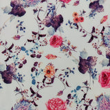 FS754 Ivory Floral | Fabric | Chain, Chains, drape, Fabric, fashion fabric, Floral, Flower, making, Peach, Peachy, Sale, sewing, Skirt | Fabric Styles